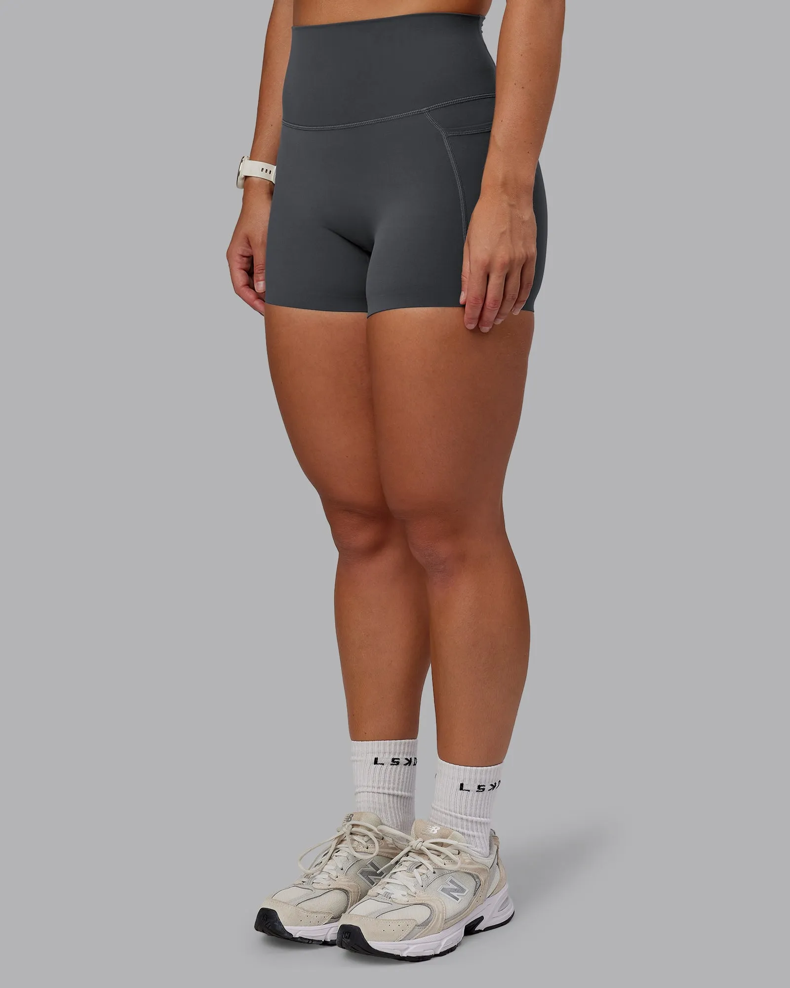 Elixir X-Short Tights With Pockets - Dark Storm