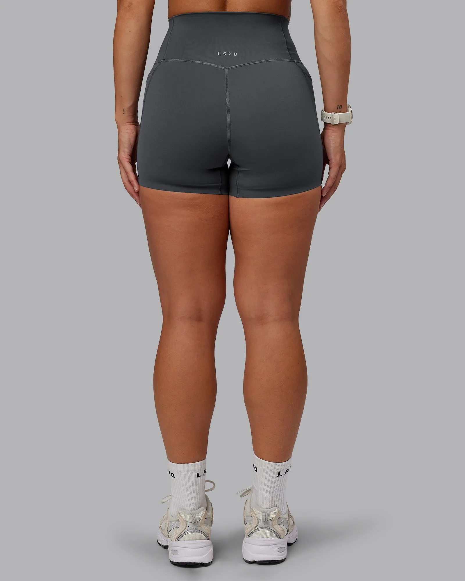 Elixir X-Short Tights With Pockets - Dark Storm