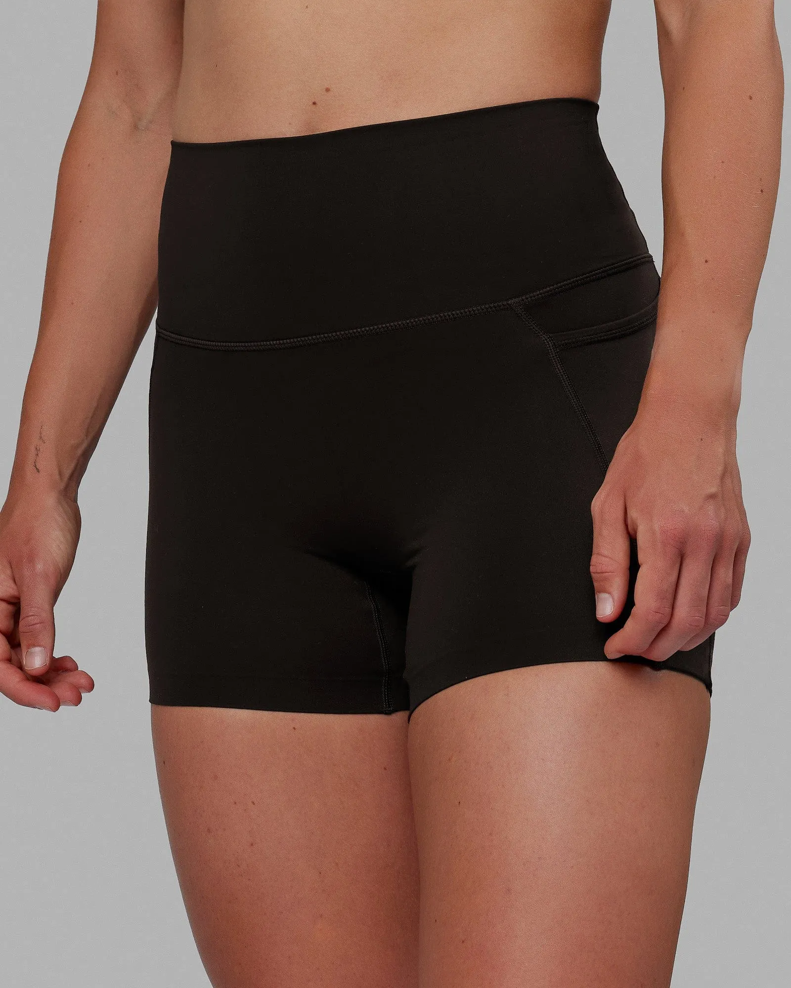 Elixir X-Short Tights With Pockets - Dark Walnut