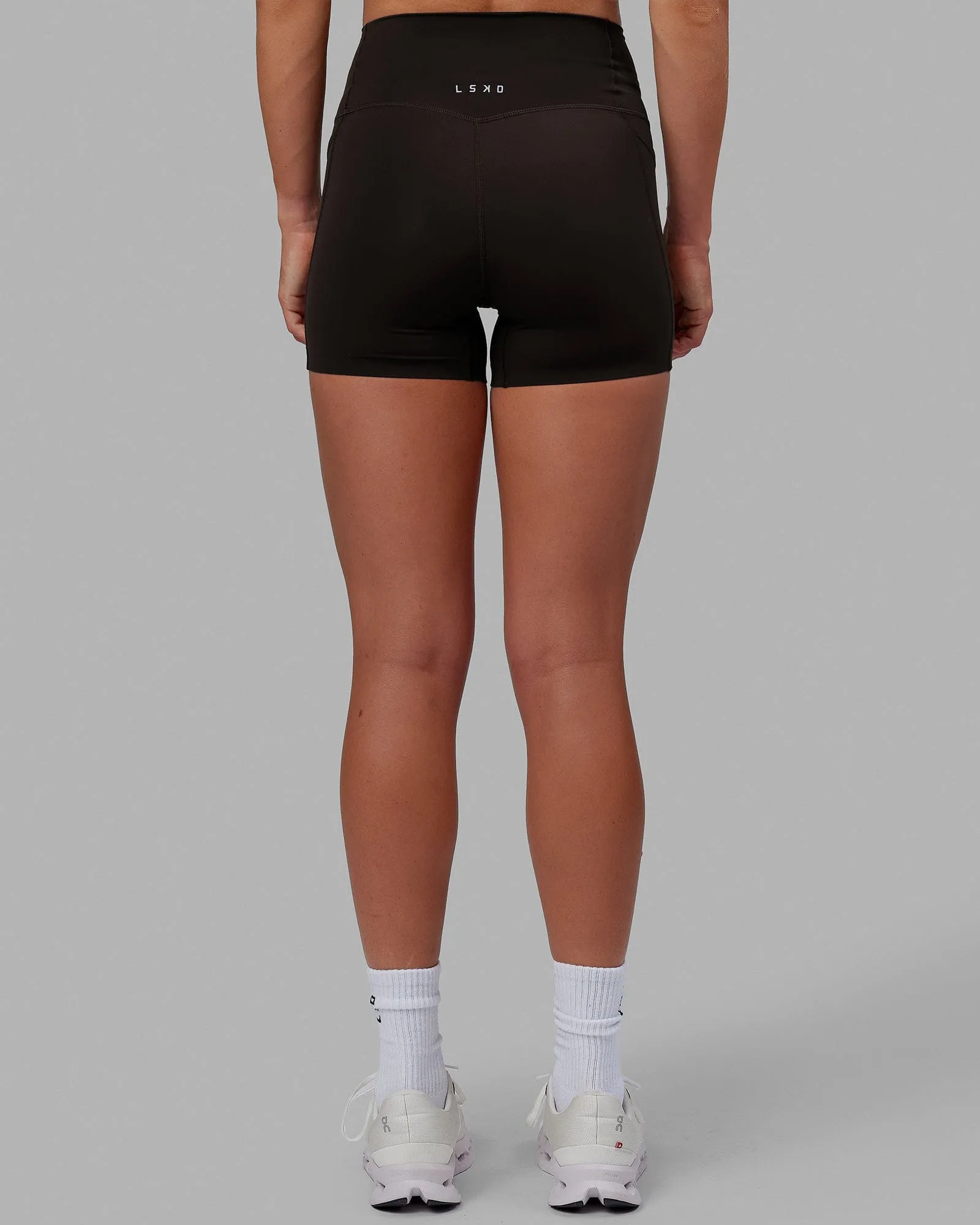Elixir X-Short Tights With Pockets - Dark Walnut