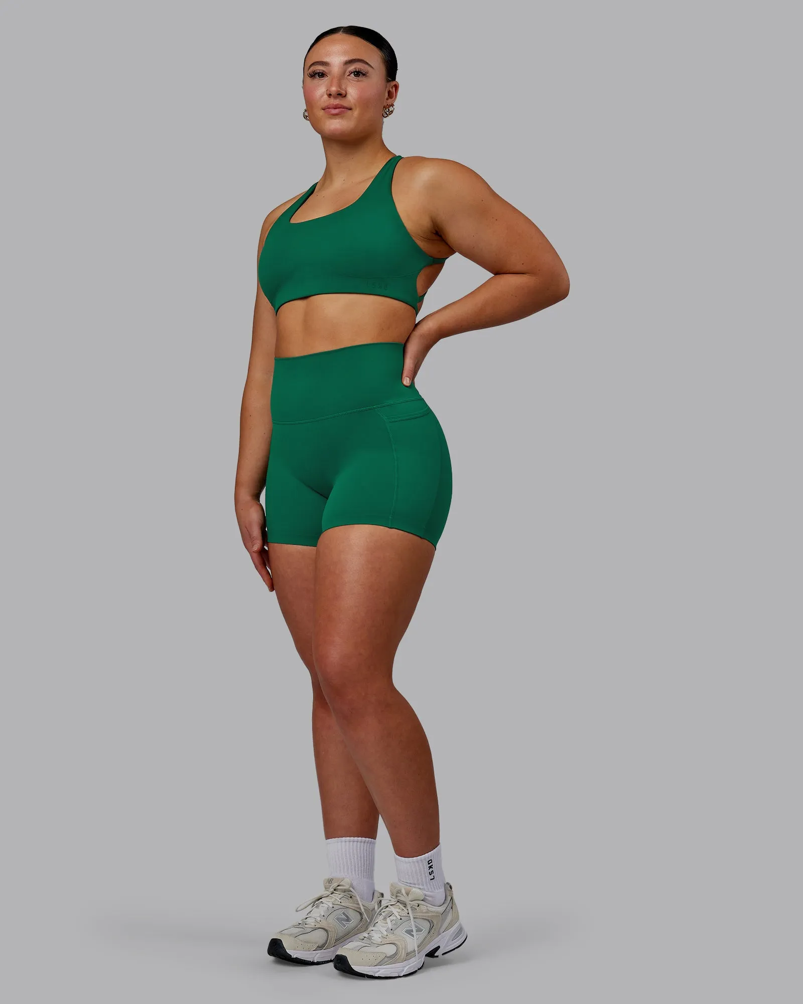 Elixir X-Short Tights With Pockets - Malachite
