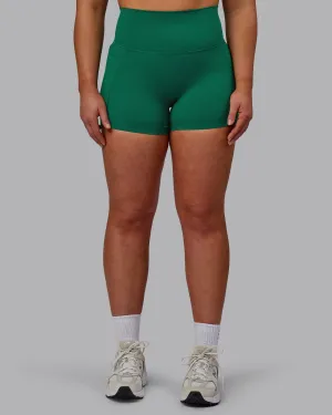 Elixir X-Short Tights With Pockets - Malachite
