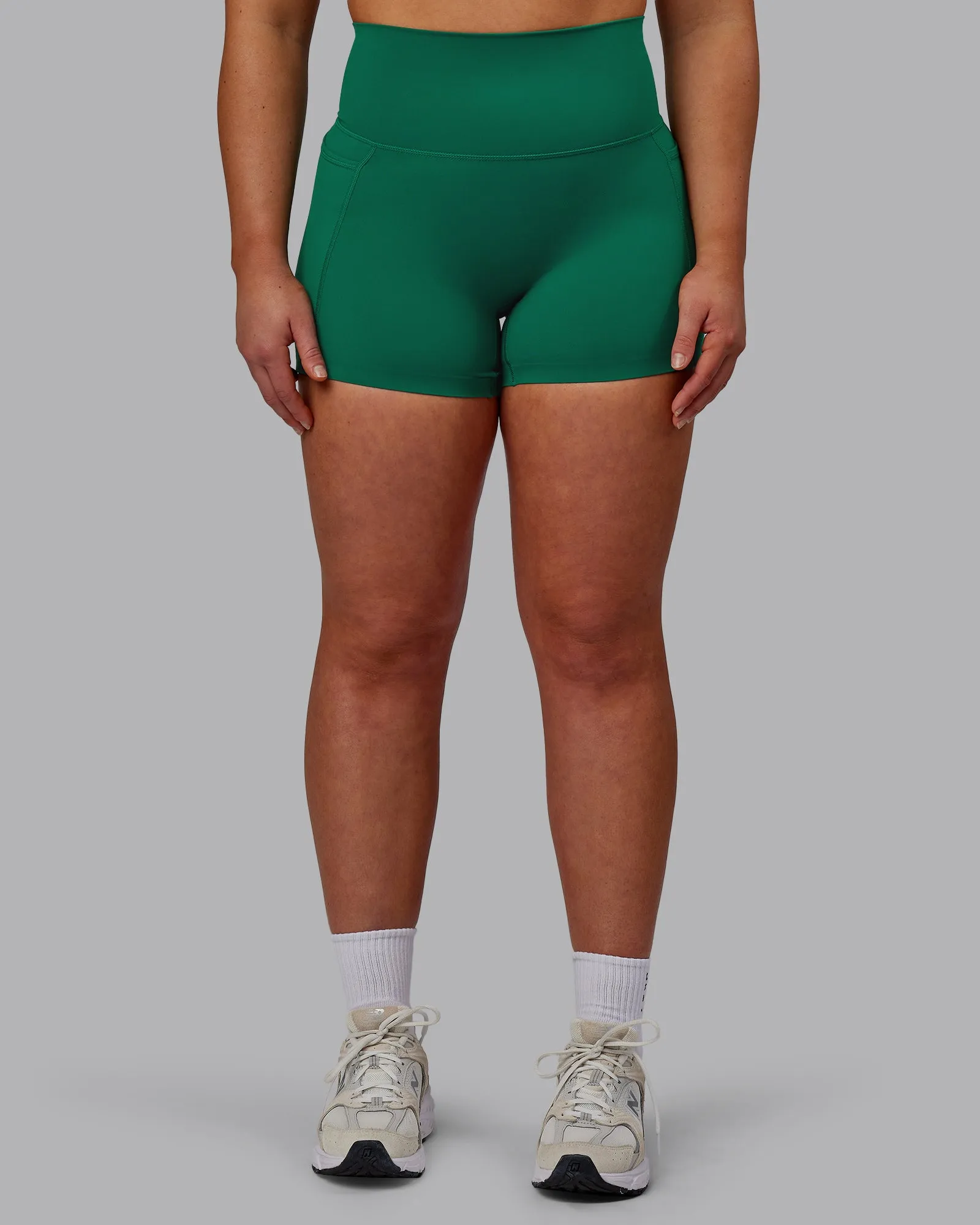 Elixir X-Short Tights With Pockets - Malachite