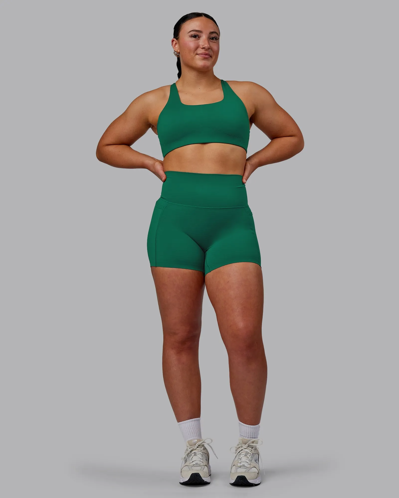Elixir X-Short Tights With Pockets - Malachite