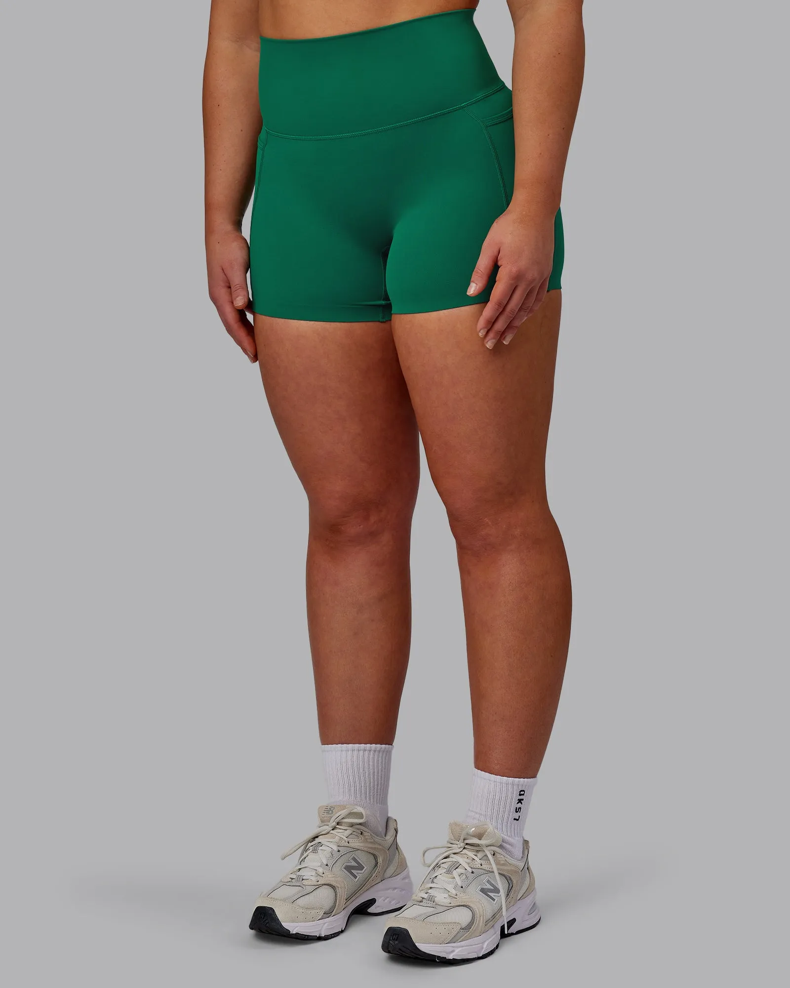Elixir X-Short Tights With Pockets - Malachite