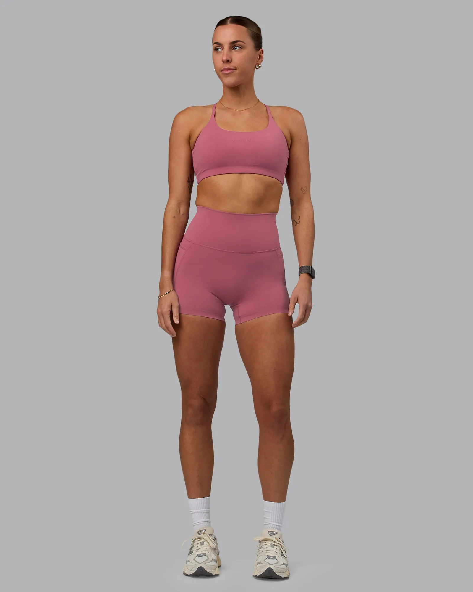Elixir X-Short Tights With Pockets - Mauve Haze