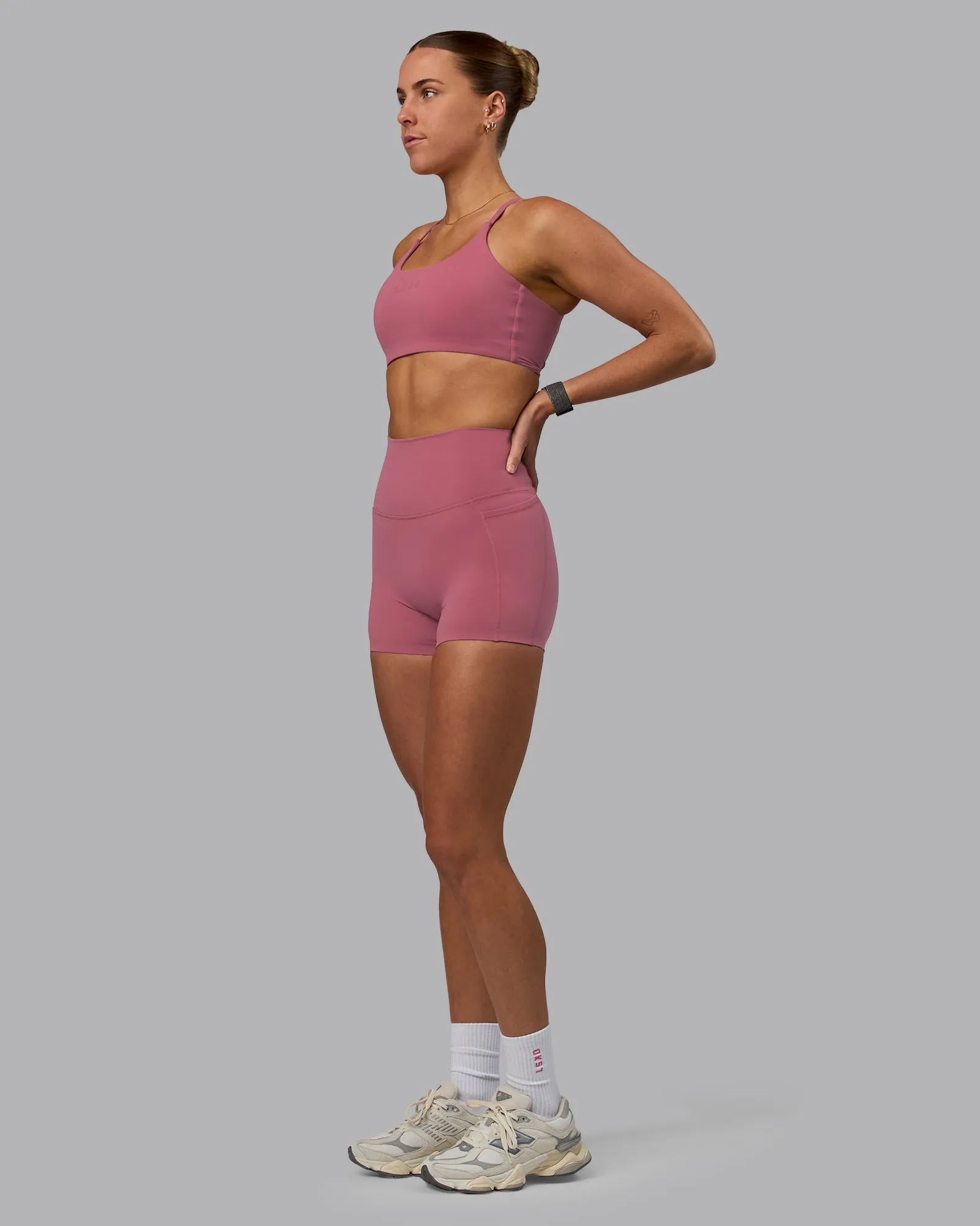 Elixir X-Short Tights With Pockets - Mauve Haze