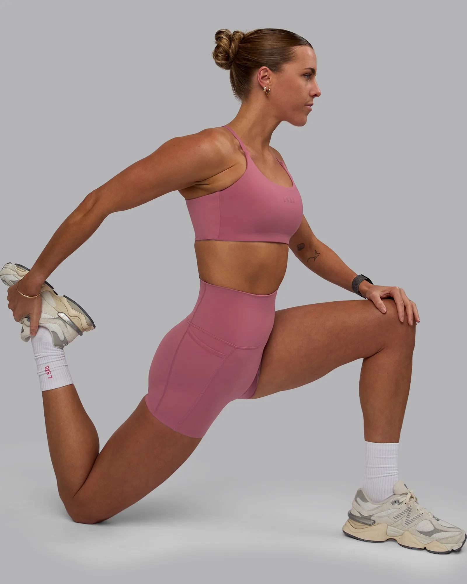 Elixir X-Short Tights With Pockets - Mauve Haze