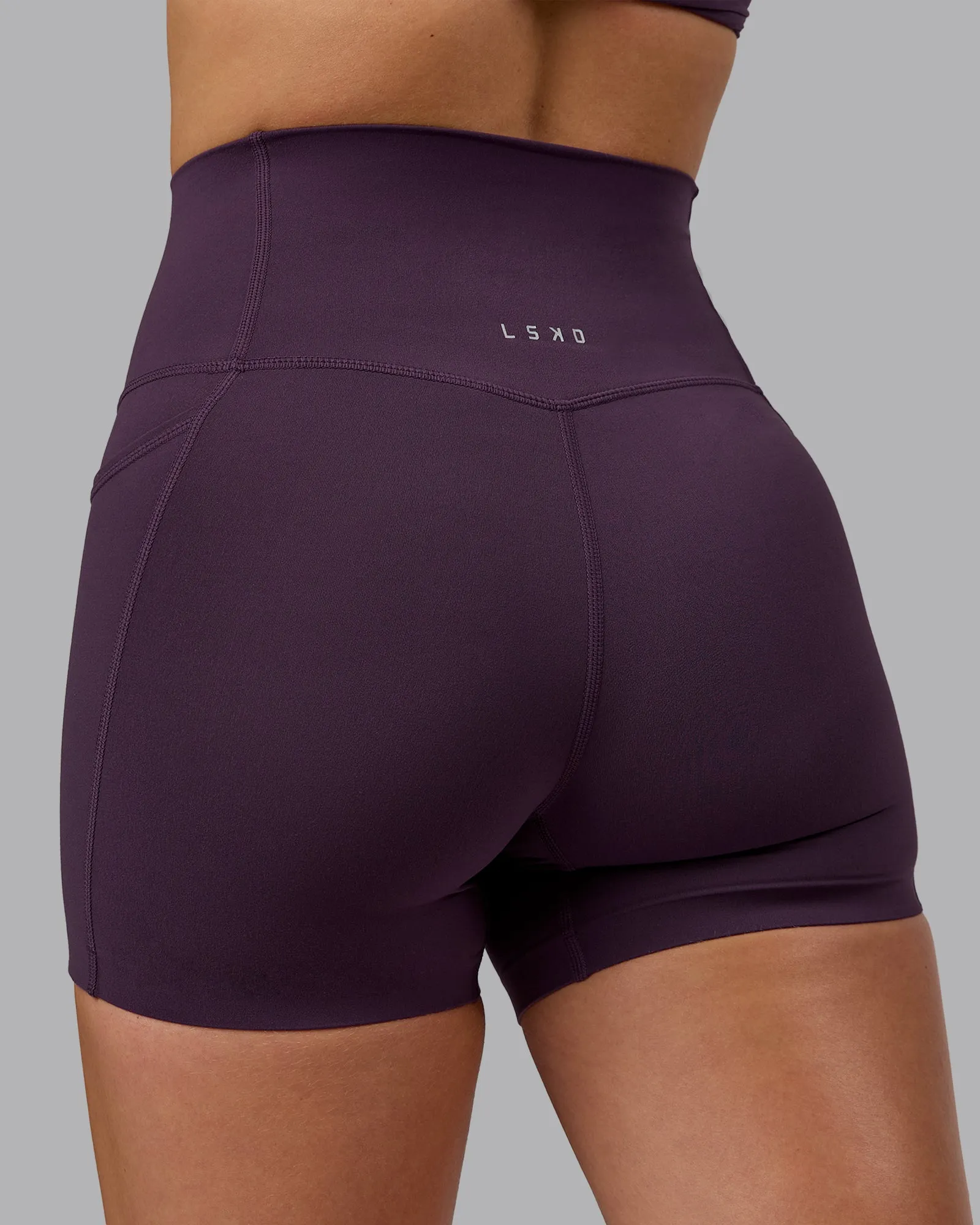 Elixir X-Short Tights With Pockets - Midnight Plum