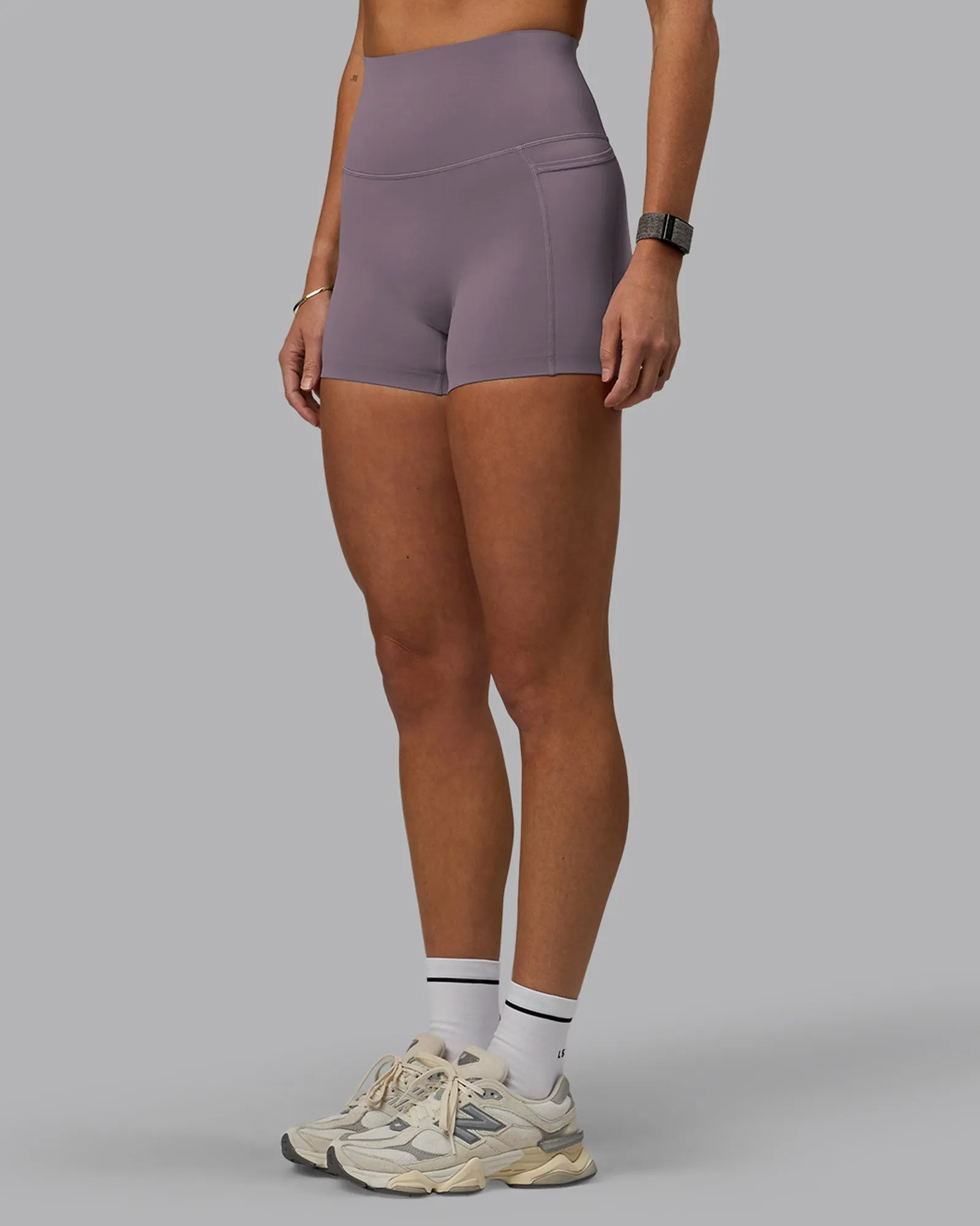 Elixir X-Short Tights With Pockets - Purple Sage