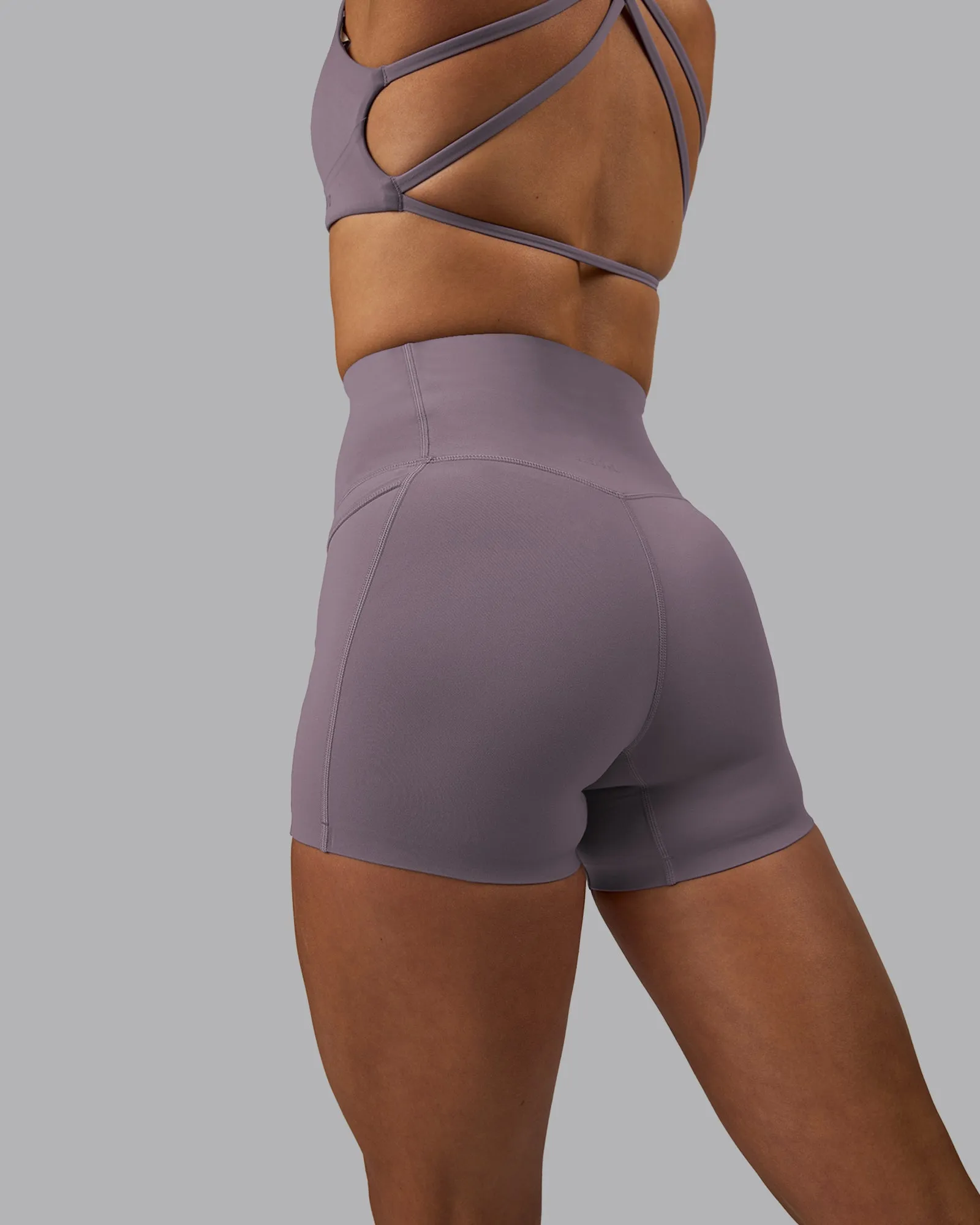 Elixir X-Short Tights With Pockets - Purple Sage