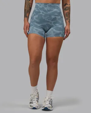 Elixir X-Short Tights With Pockets - Tranquil-Elemental Blue