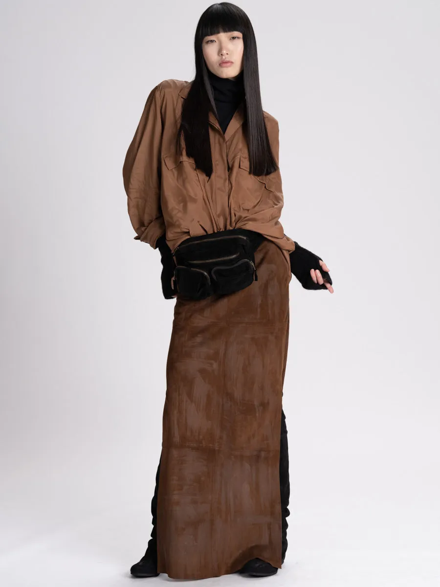 Fall Parachute Silk Oversize Shirt