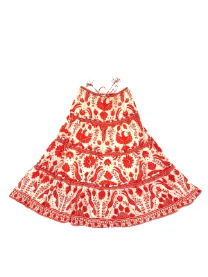 Farm Rio Jungle Print Tiered Skirt