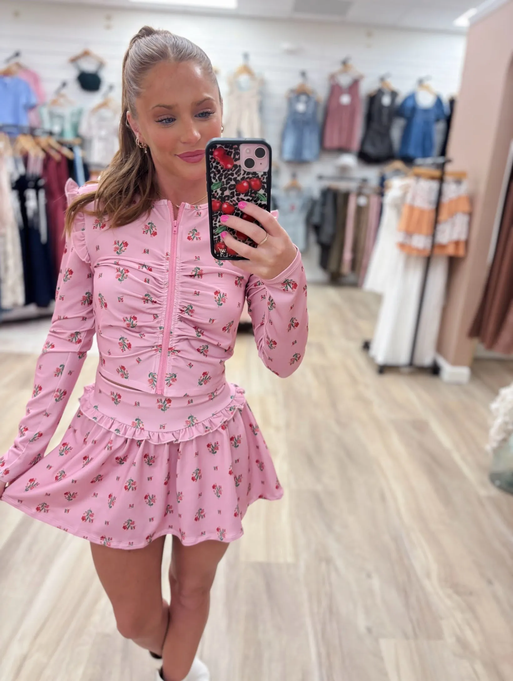 Fawn Floral Mini Skirt