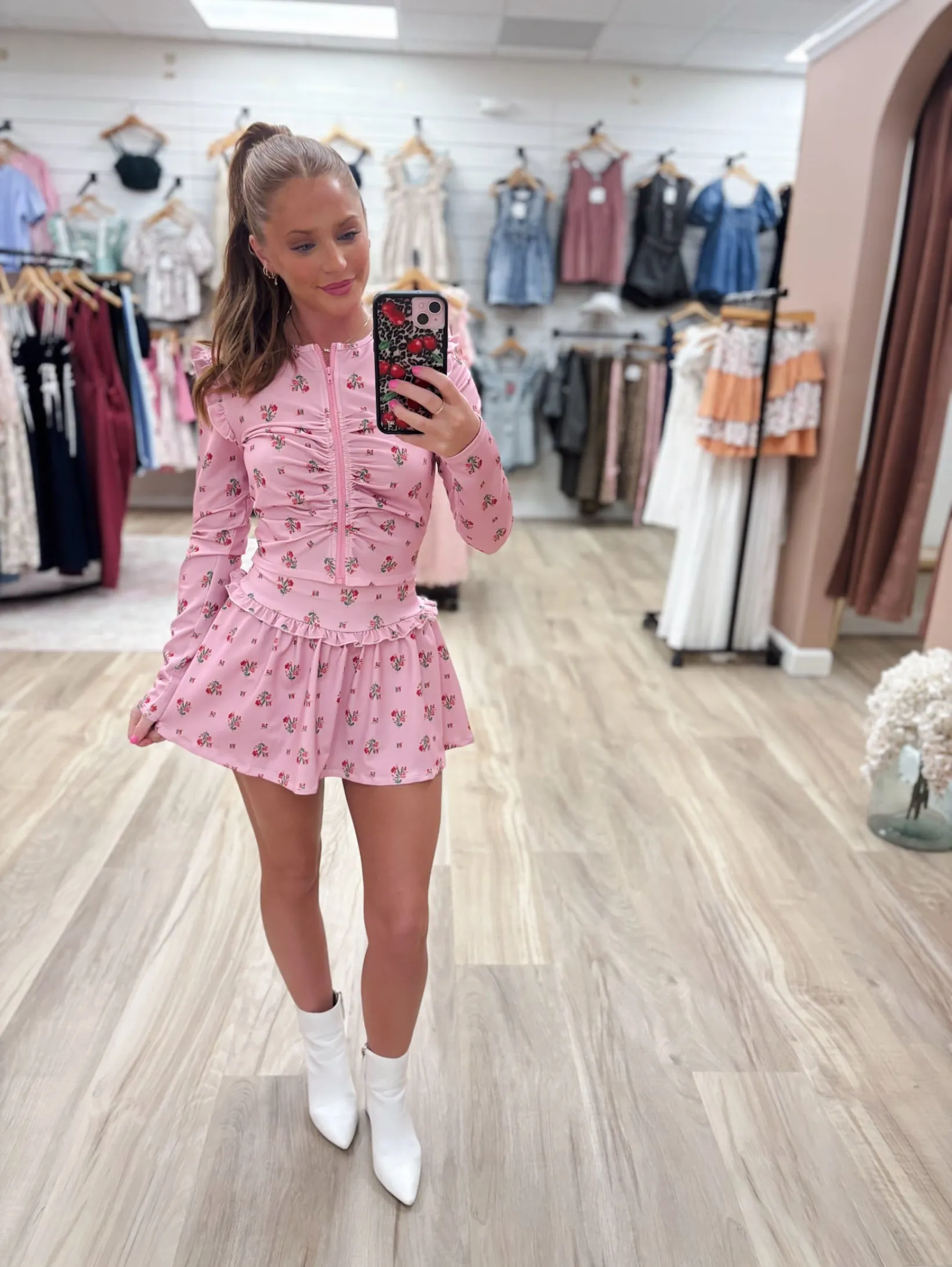 Fawn Floral Mini Skirt