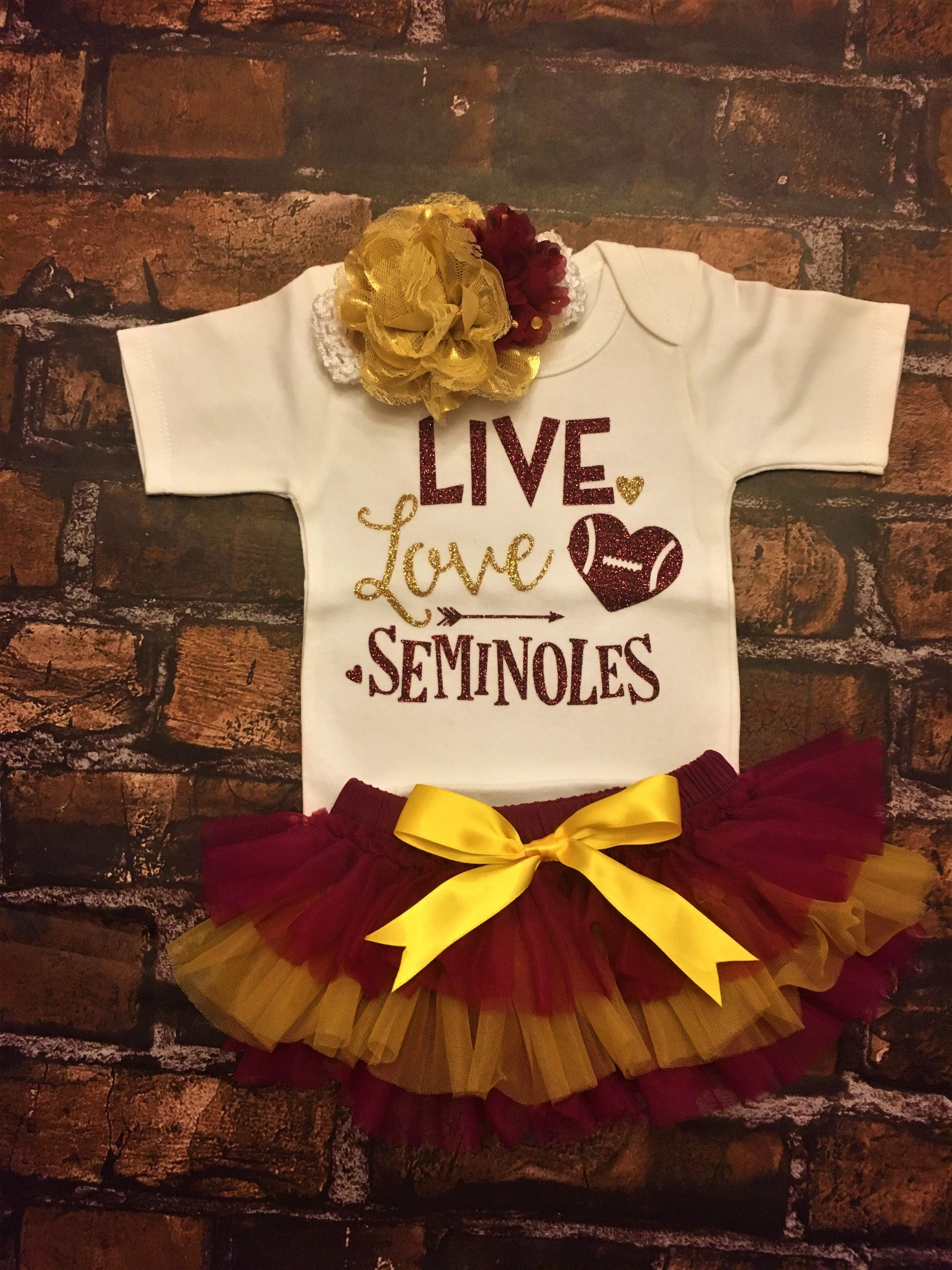 Florida State University Baby Outfit