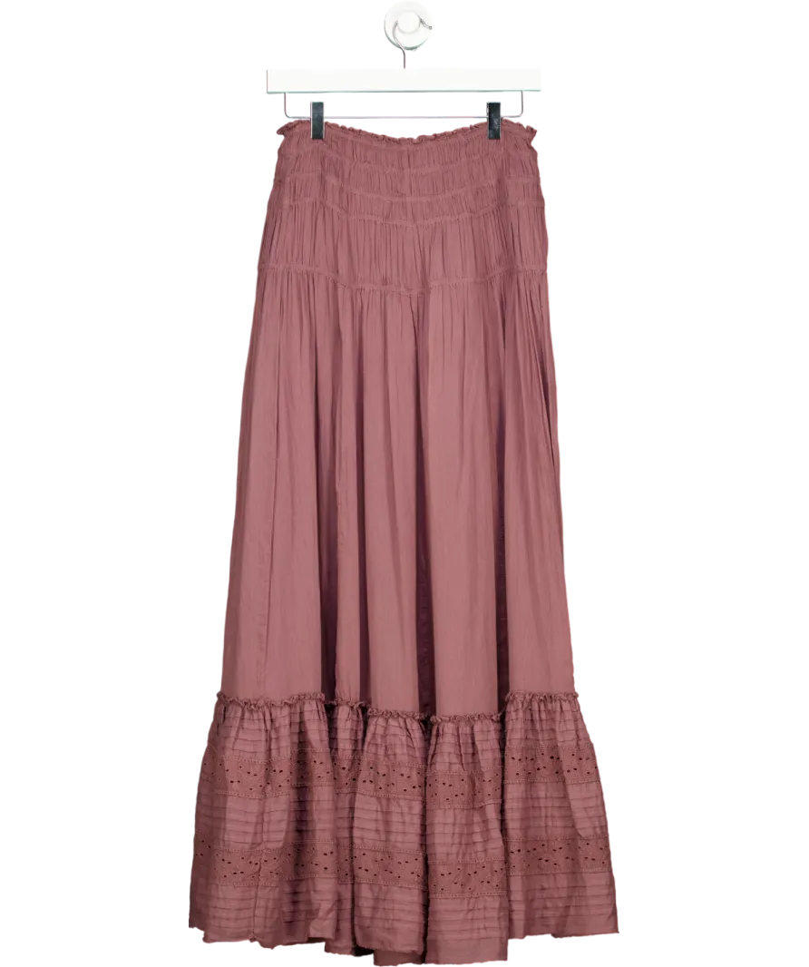 Free People Purple Alessi Maxi Skirt UK S