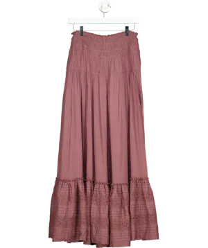Free People Purple Alessi Maxi Skirt UK S