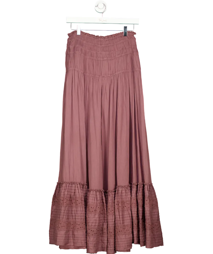 Free People Purple Alessi Maxi Skirt UK S