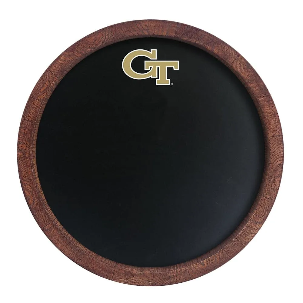 Georgia Tech Yellow Jackets: "Faux" Barrel Top Chalkboard