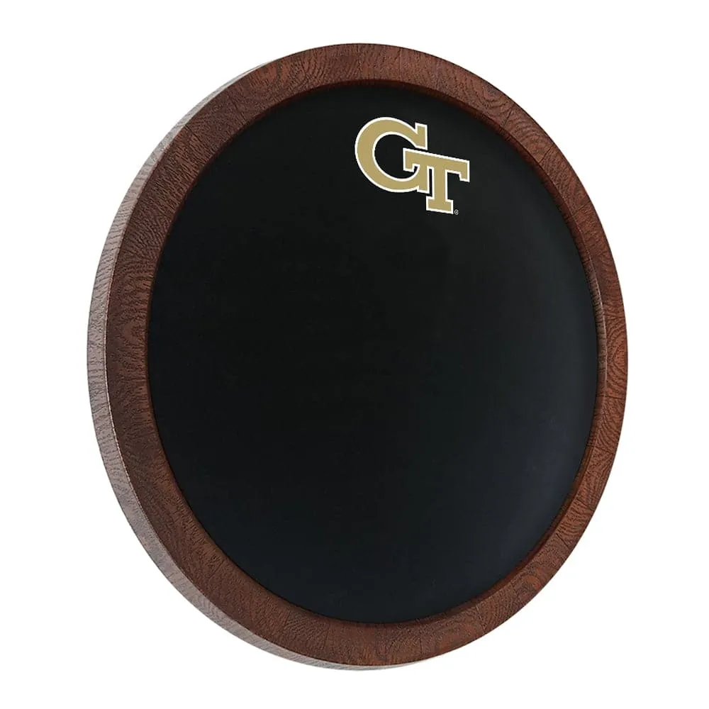 Georgia Tech Yellow Jackets: "Faux" Barrel Top Chalkboard