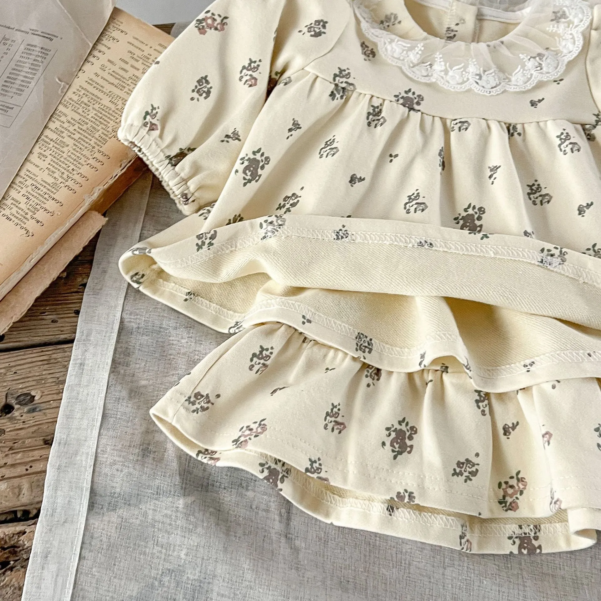 Girls Autumn Floral Dress