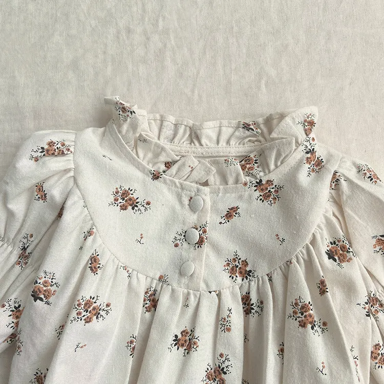 Girls Autumn Floral Romper