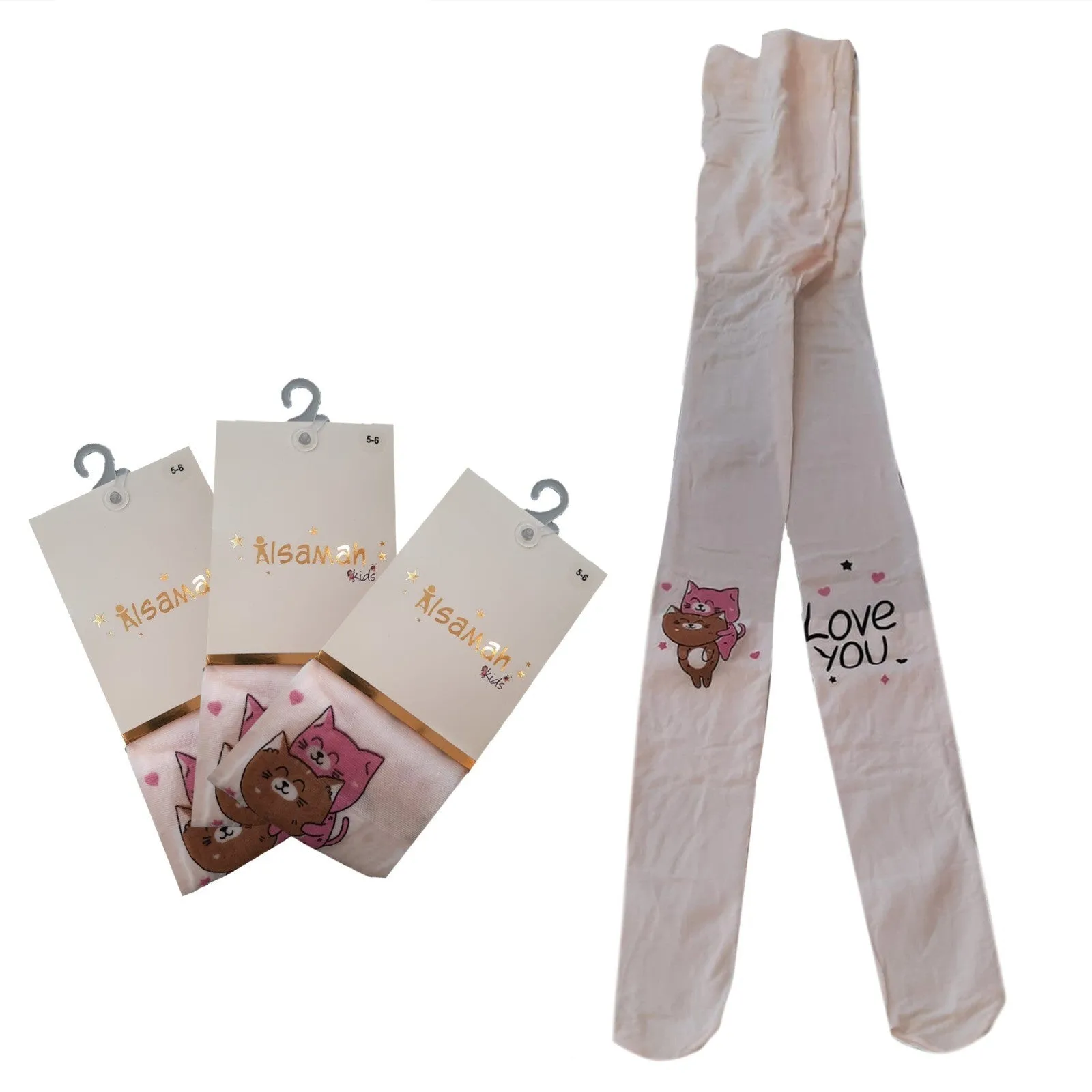 Girls printed tights