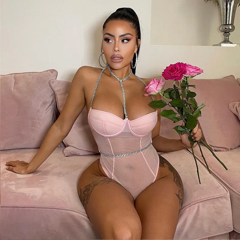 High Cut Lace Bodysuit