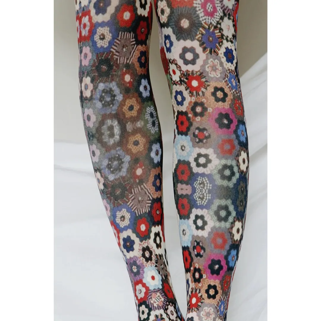 Honeycomb Quilt By Art Institute of Chicago Printed Tights