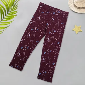 Infant Girls Printed Tight Color Maroon-B