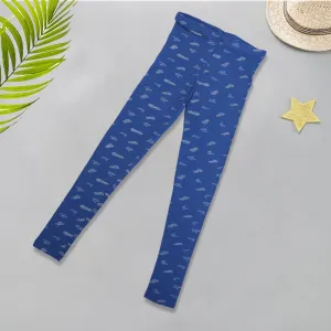 Infant Girls Printed Tight Color Steel-Blue-G