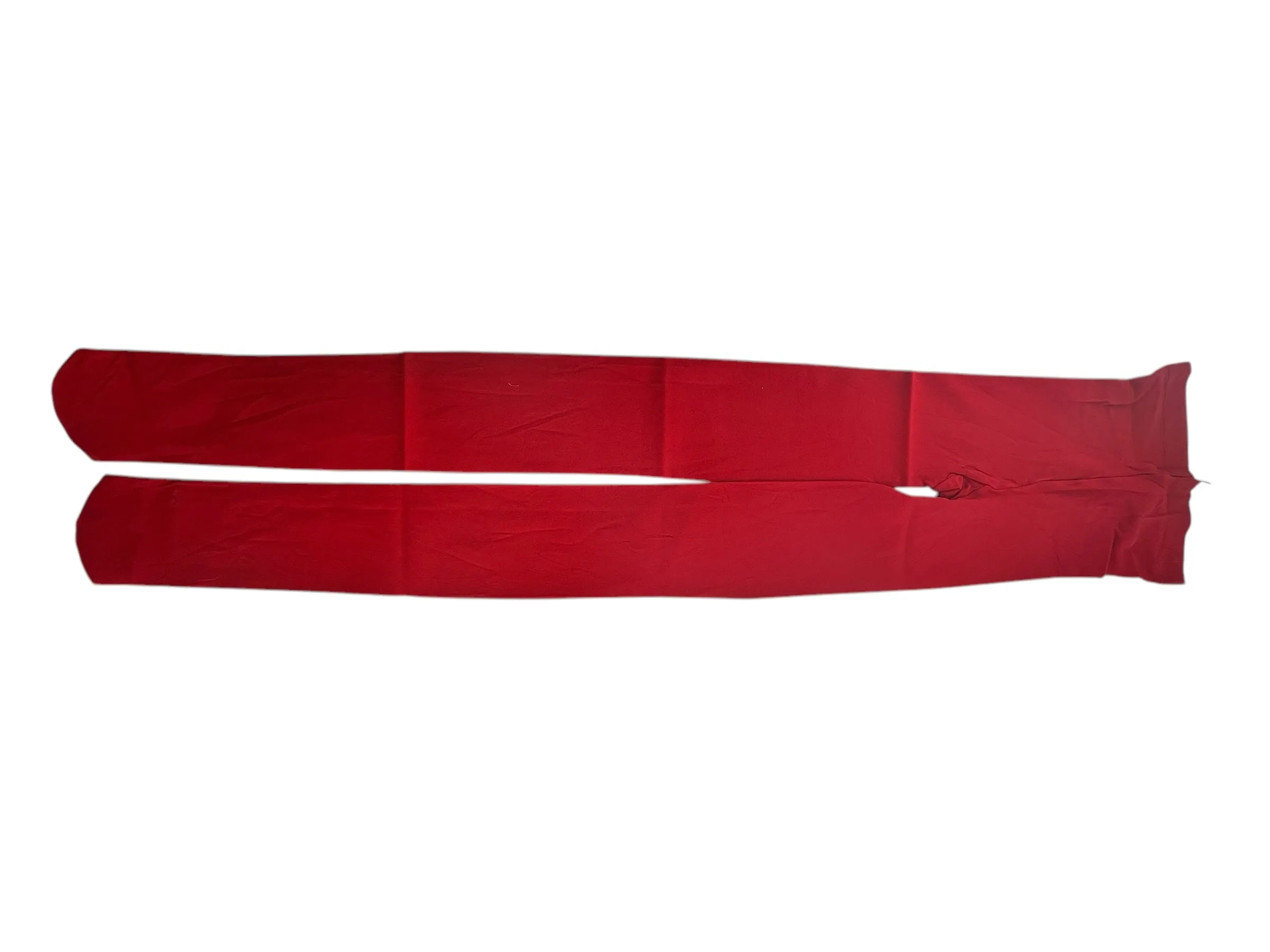 Issey Miyake 1990's Rare Red Cork Screw Stockings, Deadstock