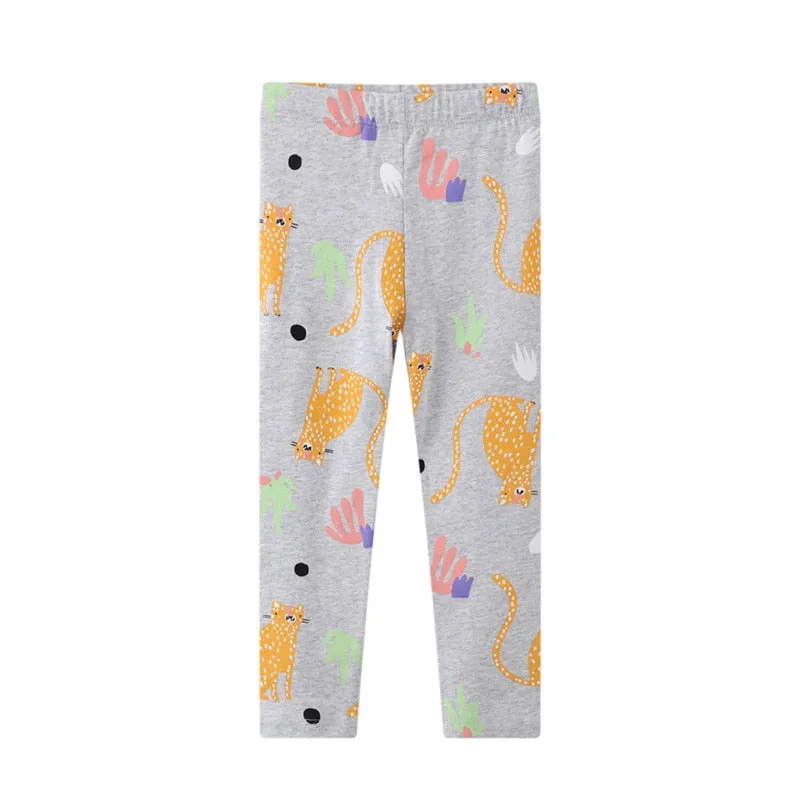 Jumping Meters Cute Baby Girls Animal Print Skinny Leggings