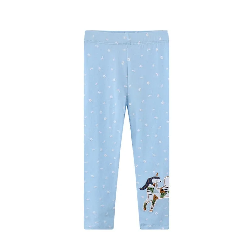 Jumping Meters Cute Baby Girls Animal Print Skinny Leggings