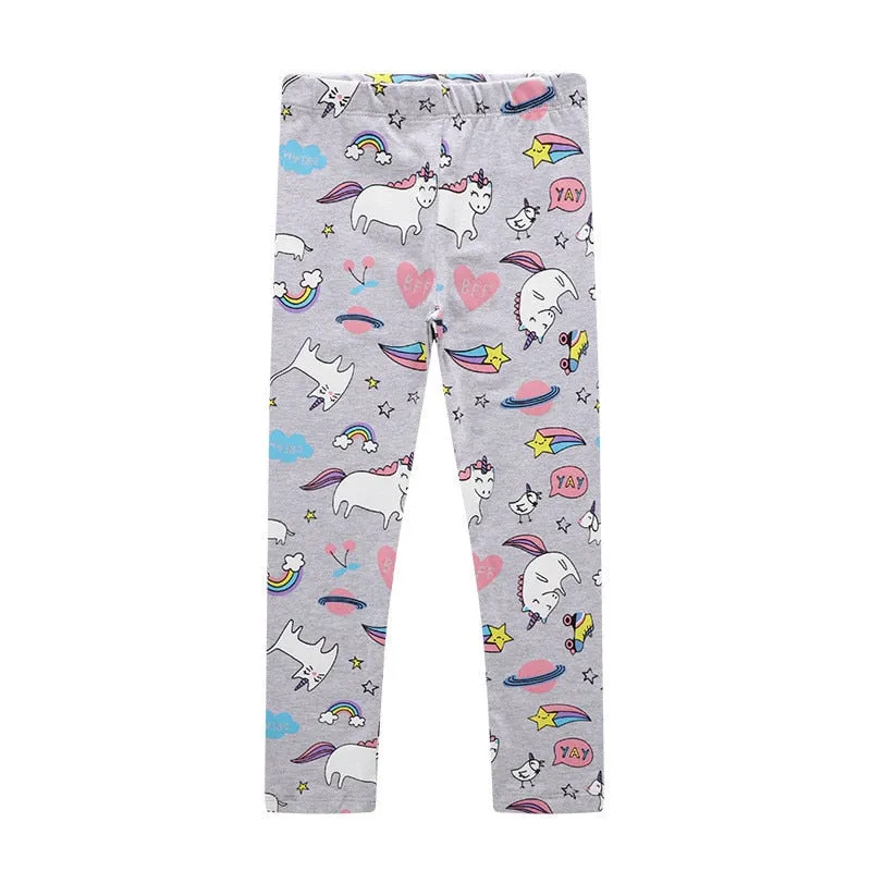 Jumping Meters Cute Baby Girls Animal Print Skinny Leggings