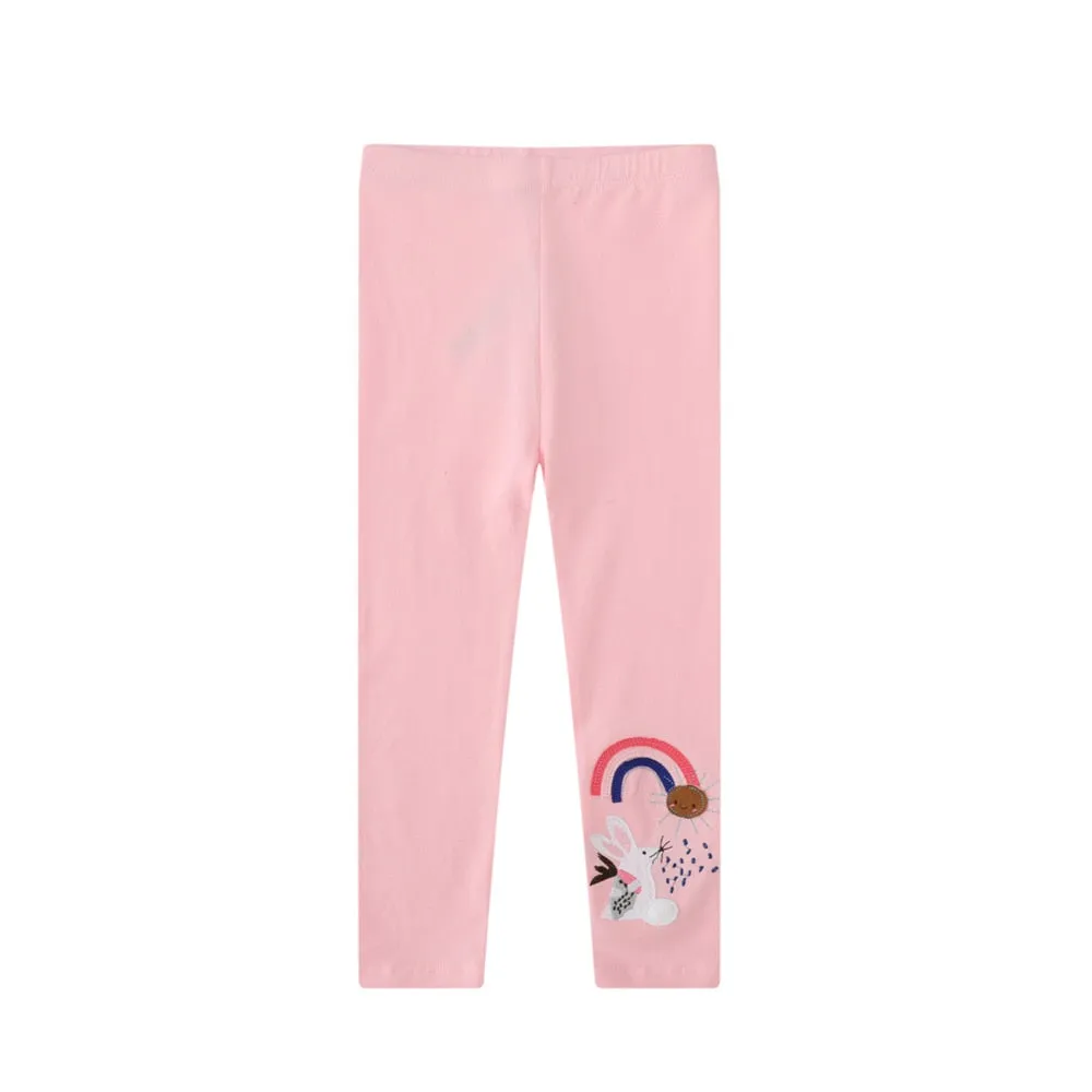 Jumping Meters Cute Baby Girls Animal Print Skinny Leggings