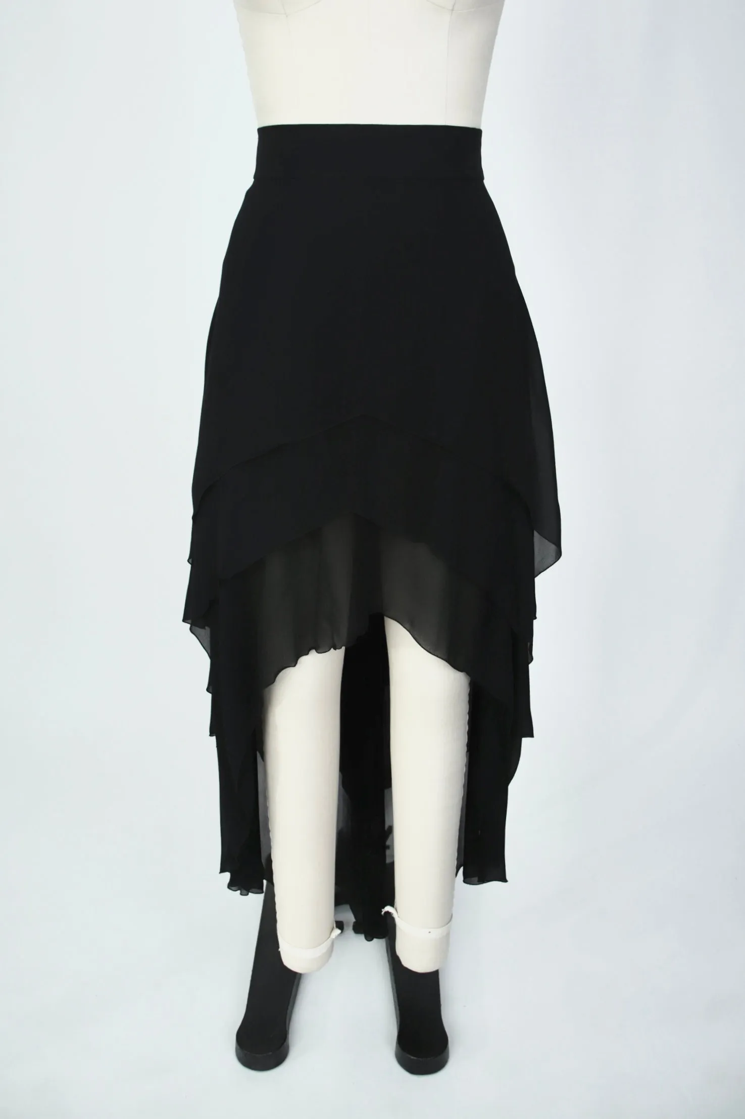 Karl Lagerfeld Chiffon Tiered Skirt*