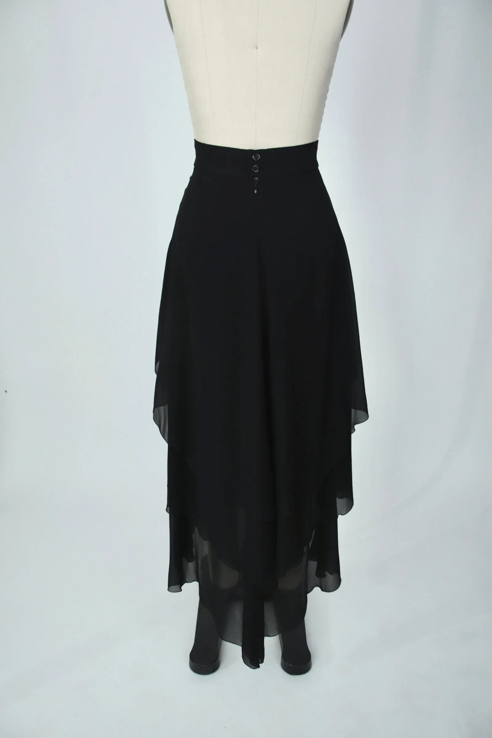 Karl Lagerfeld Chiffon Tiered Skirt*