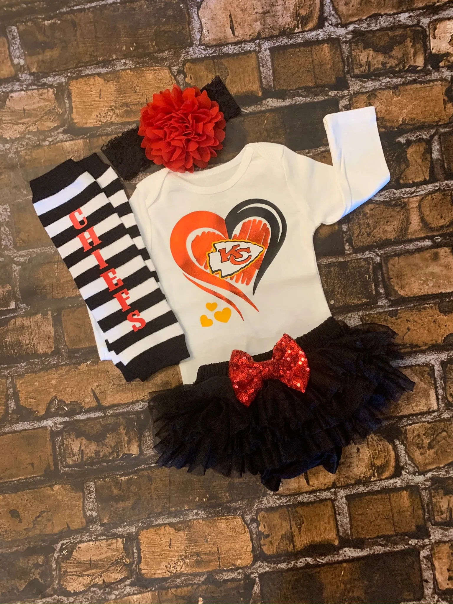 KC Chiefs Baby Outfit