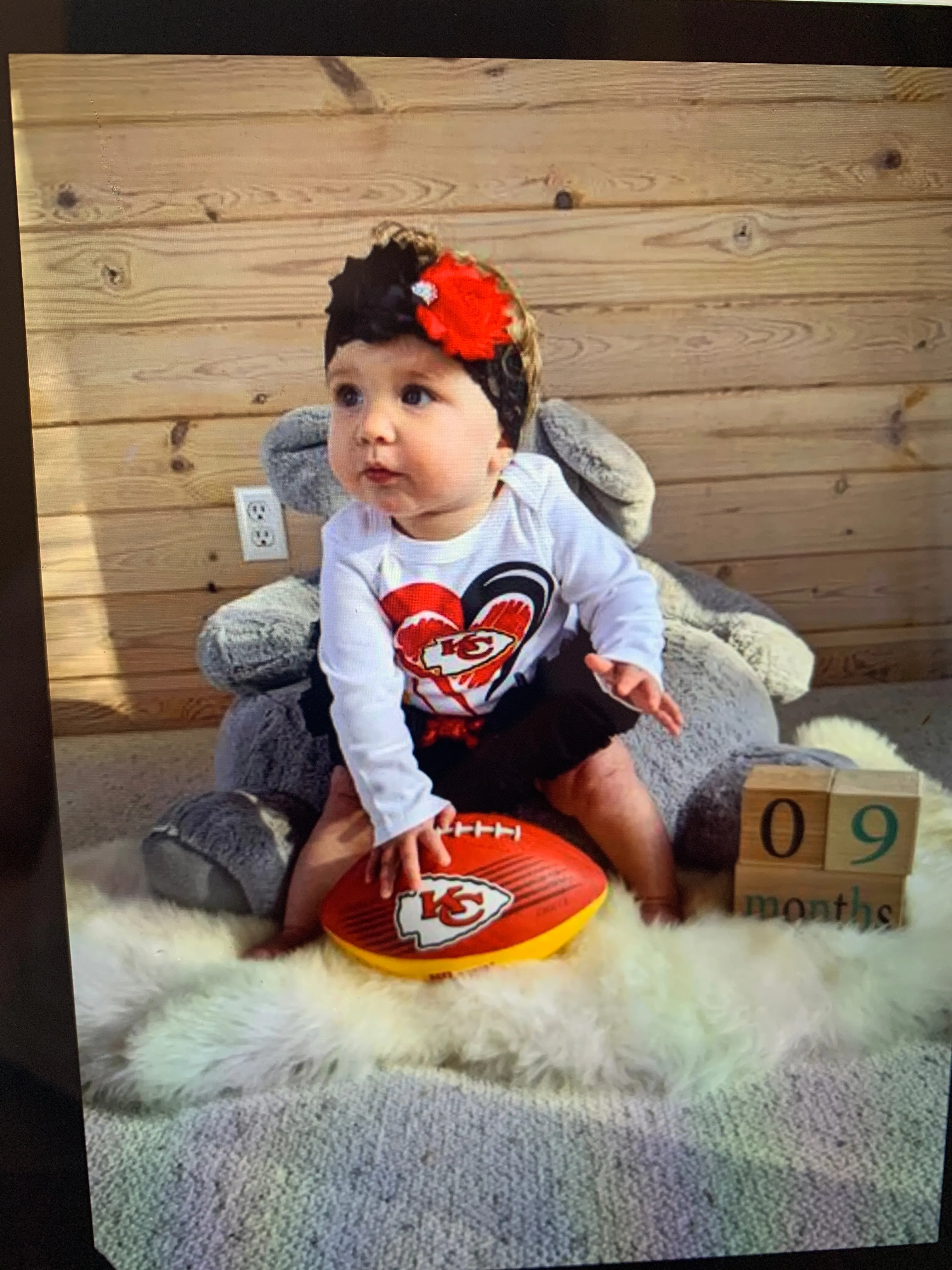 KC Chiefs Baby Outfit