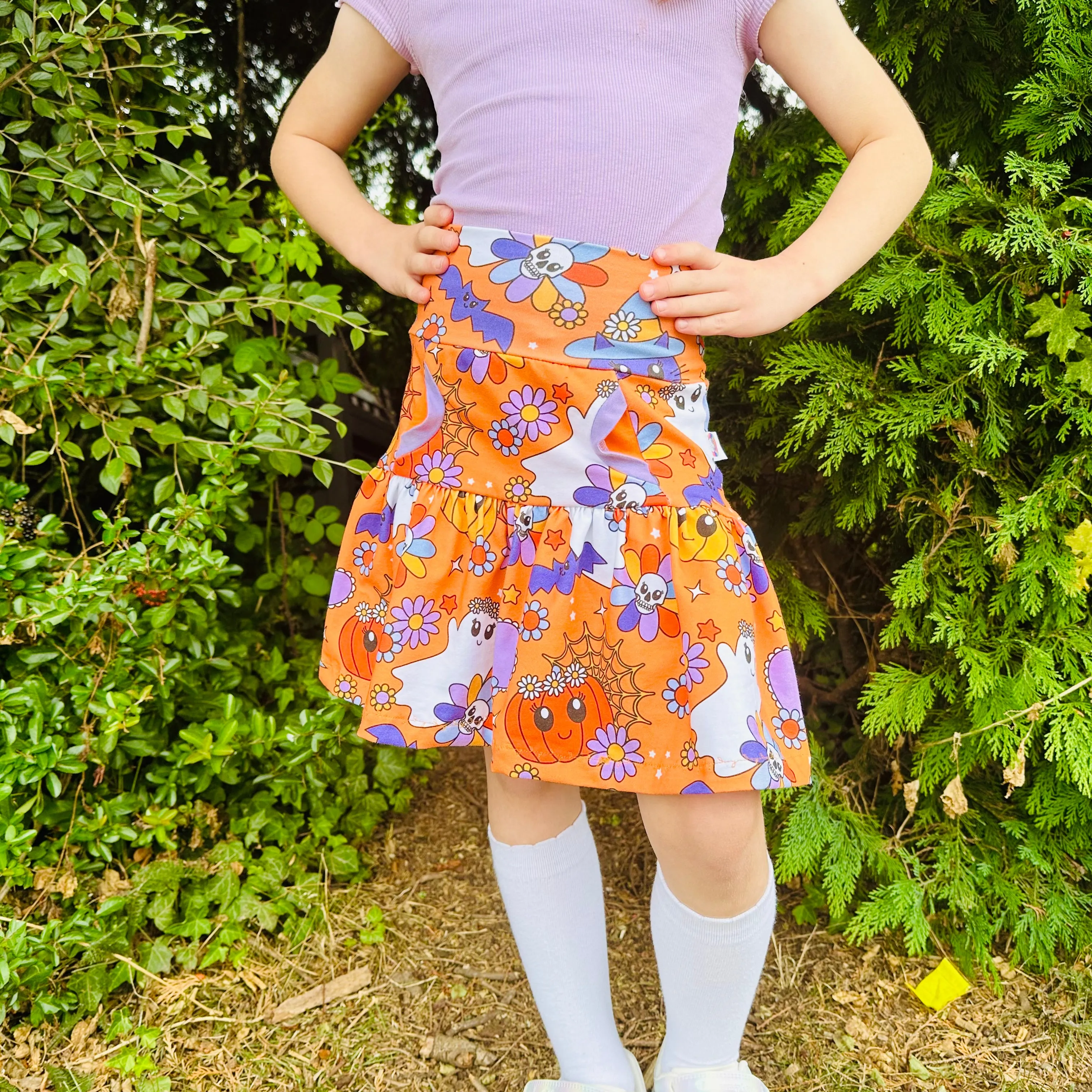 Kids Special Event Tiered Pocket Skirt