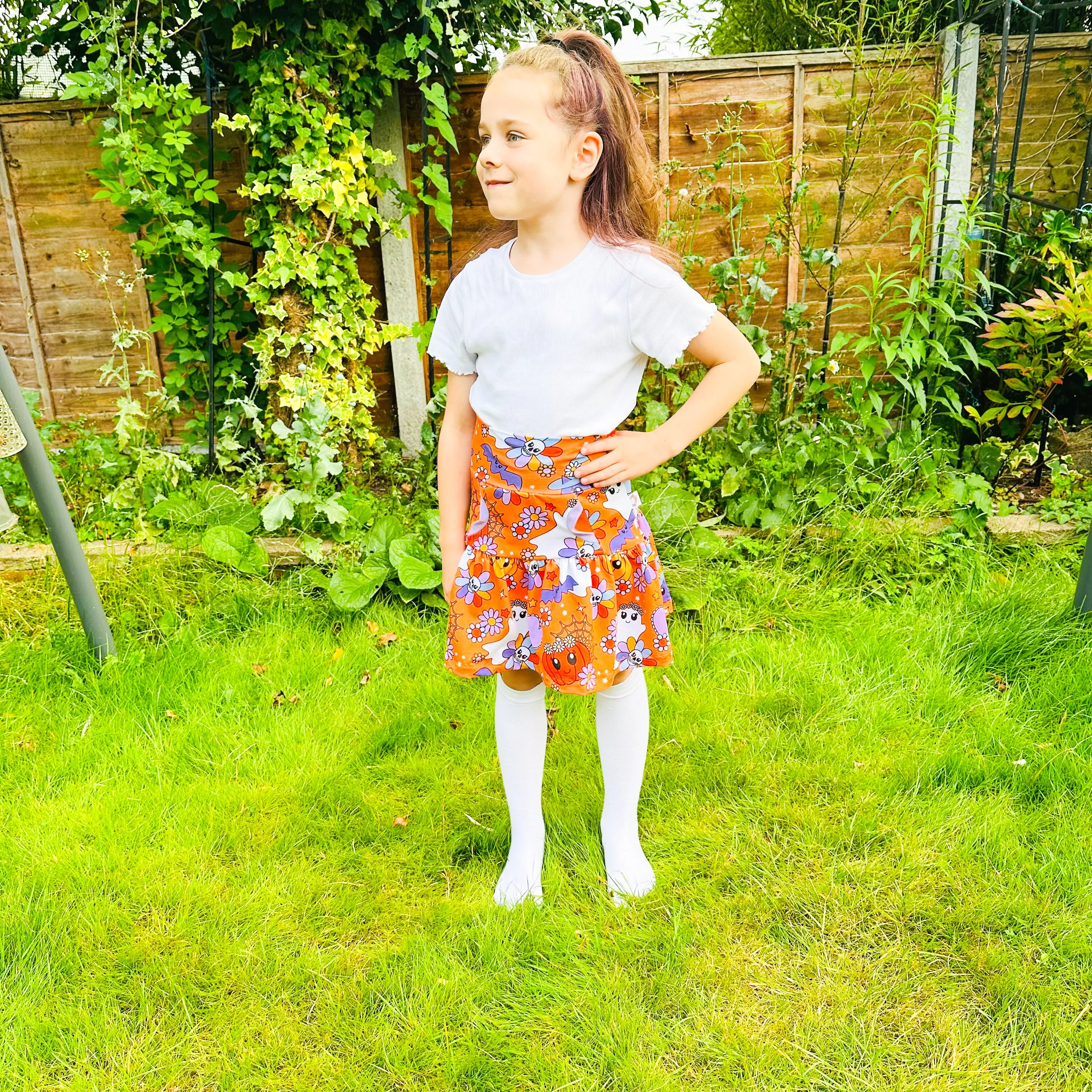 Kids Special Event Tiered Pocket Skirt