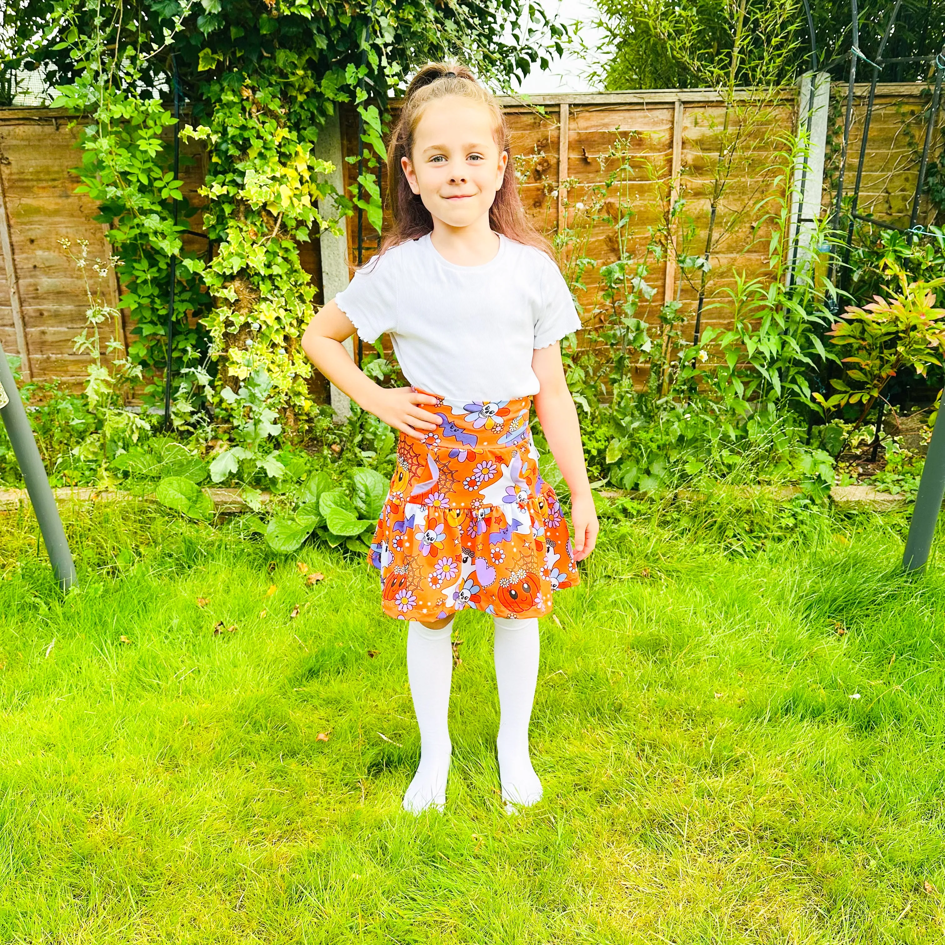 Kids Special Event Tiered Pocket Skirt