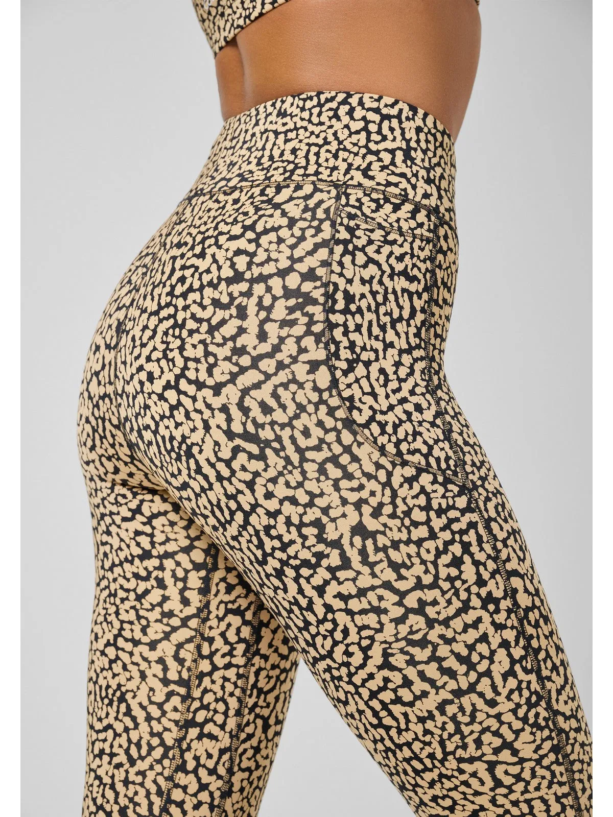 Legginsy CASALL Essential Printed Tights brązowy