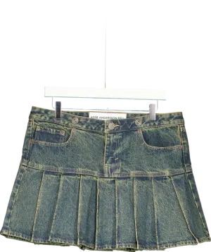 levis Blue Bell Pleated Skirt UK L