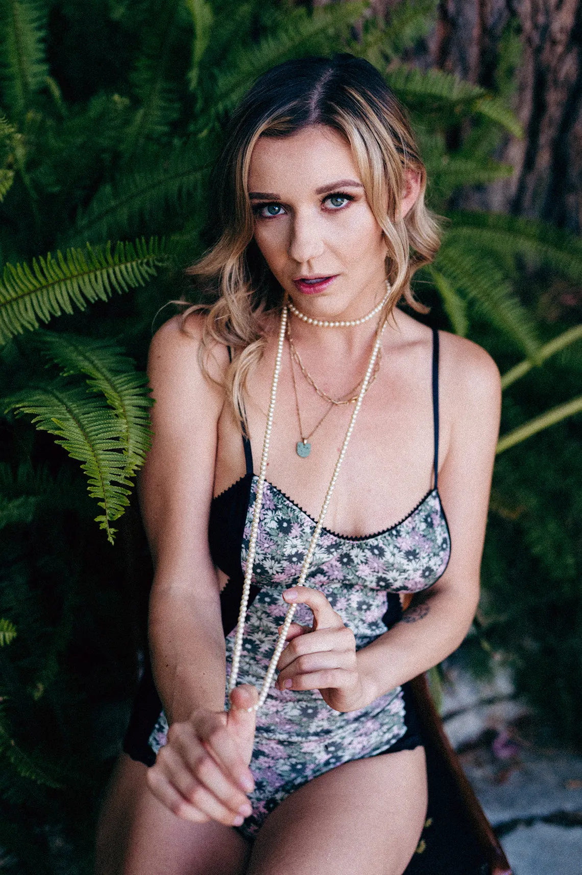 LOW STOCK Eternal Daze Bodysuit in Pink and Green Floral