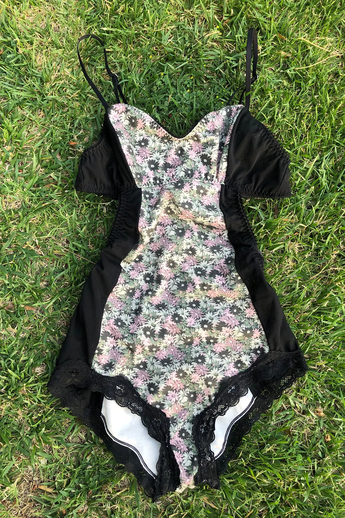 LOW STOCK Eternal Daze Bodysuit in Pink and Green Floral