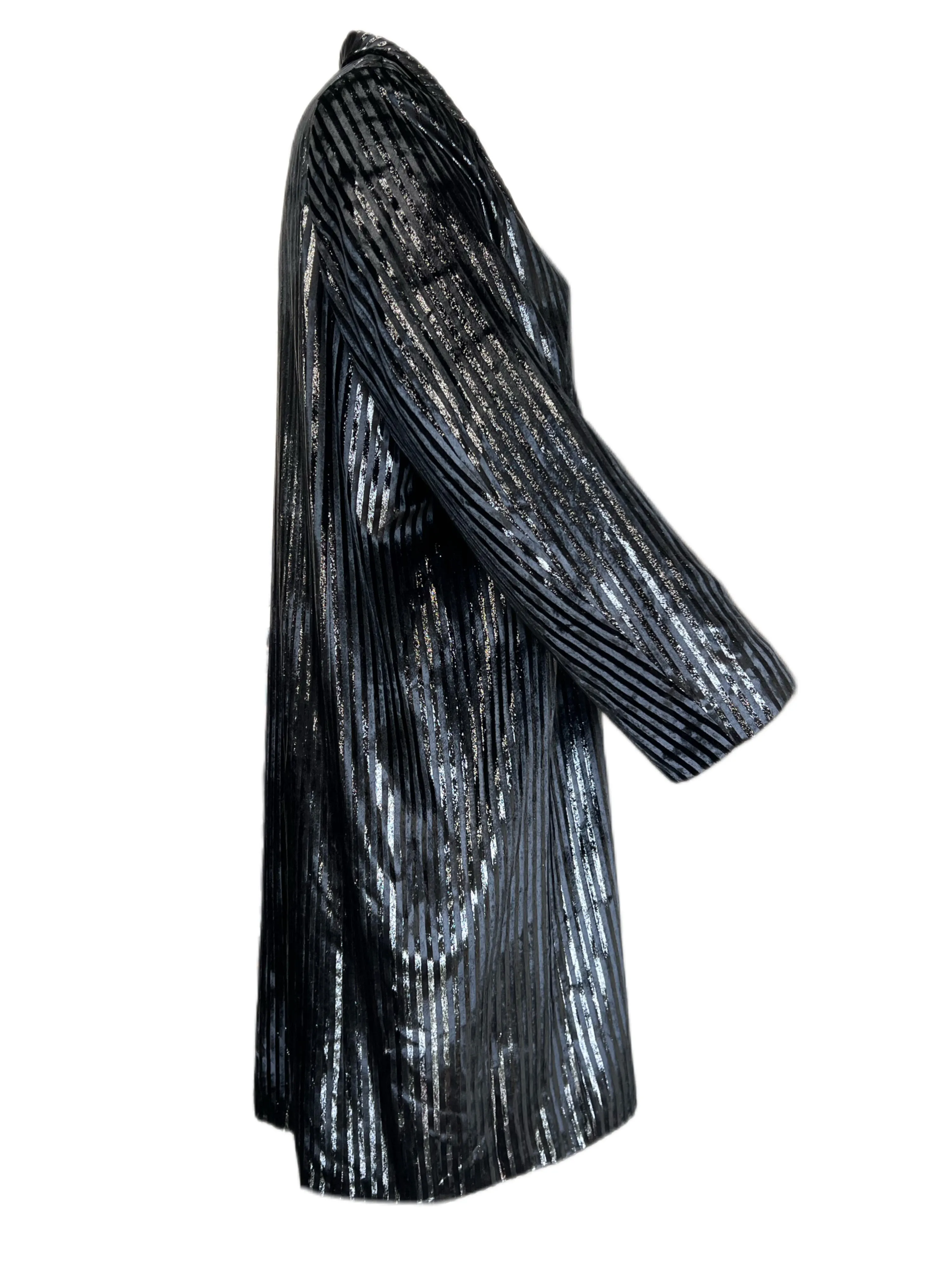 Marina Rinaldi Women's Black Tarsia Open Front Jacket Size 22W/31 NWT